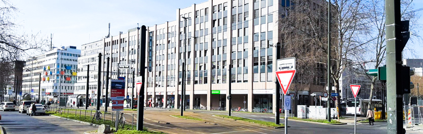 Gebäude vom COMCAVE.COLLEGE Standort Düsseldorf